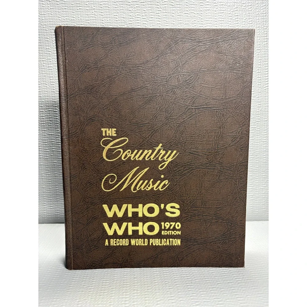 The Country Music Who's Who 1970 Edition Record‎ World Publication Vintage Book